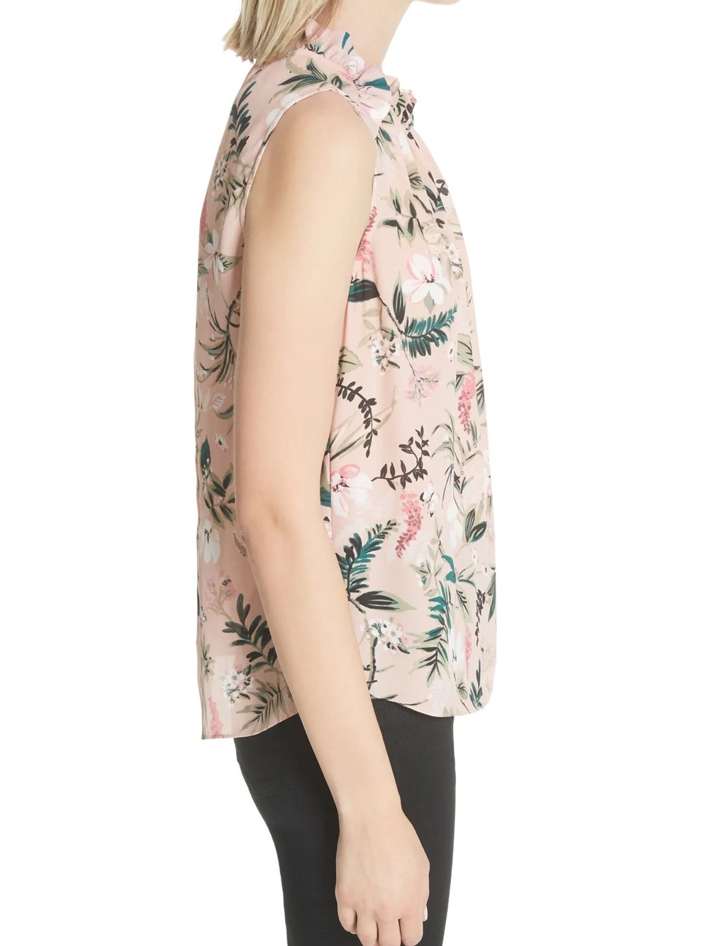 Kate Spade Swamped Botanical Ruffle Shell - Picture 7 of 10